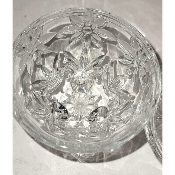Vintage Alexandra 24% Lead Crystal Egg Footed Stunning Condition! - Picture 5 of 7